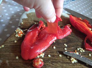 Sült paprika