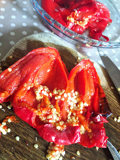 Sült paprika