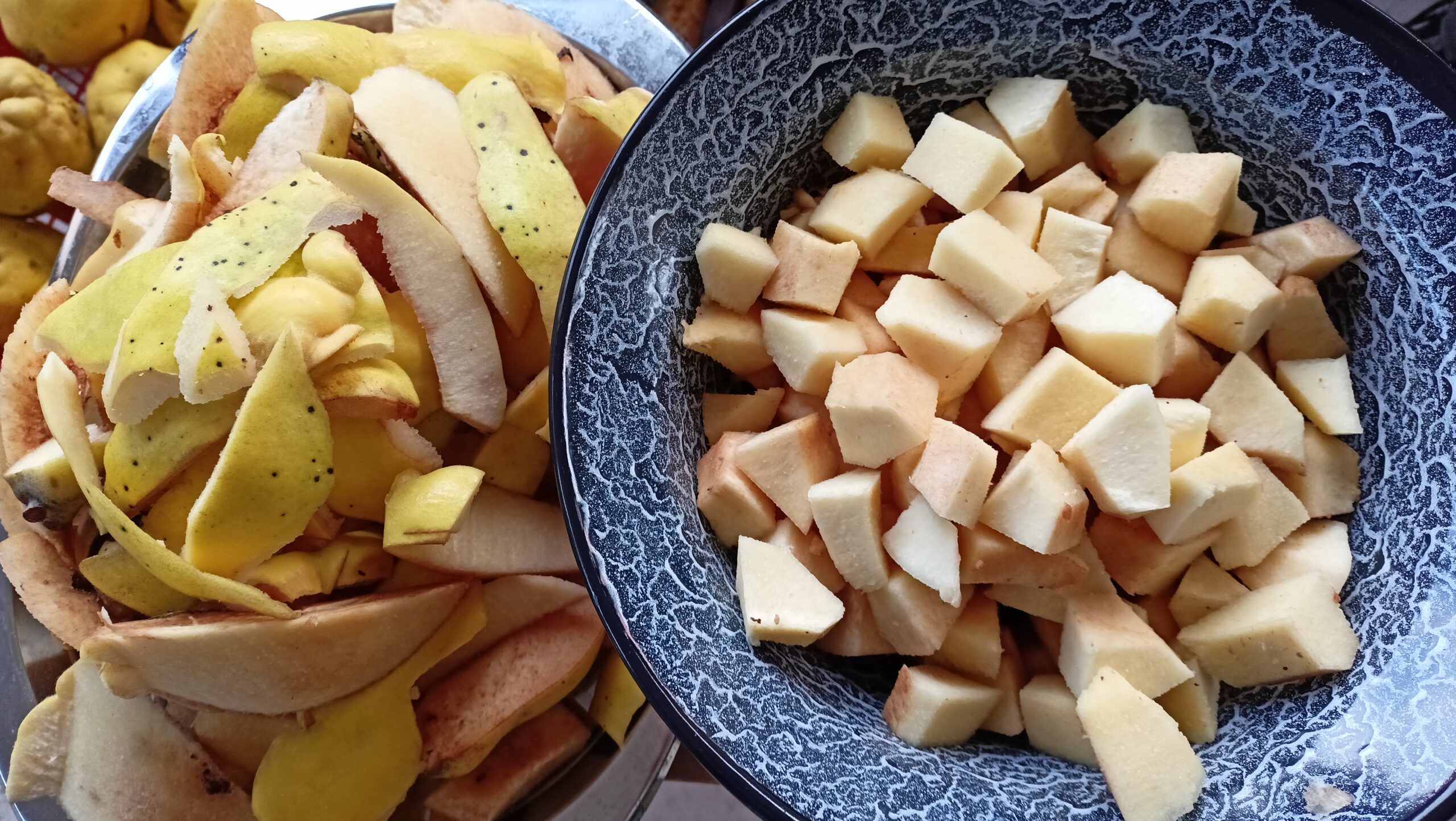 Birskörte darabolva