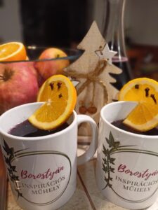 Forralt bor fűszeres narancskarikával