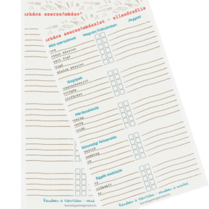 Alap barkács szerszámkészlet nyomtatható ellenőrzőlista pipálható mezőkkel
